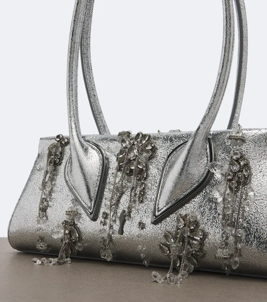 Christian Louboutin Venus Small embellished leather shoulder bag | Thumbnail 4