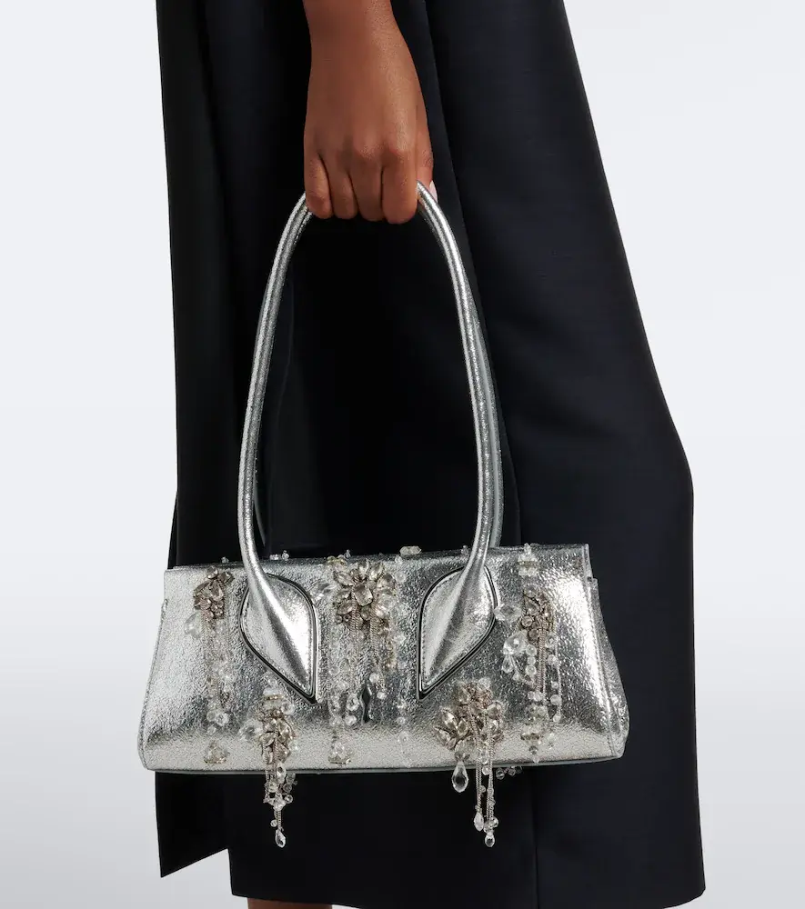 Christian Louboutin Venus Small embellished leather shoulder bag | Thumbnail 5