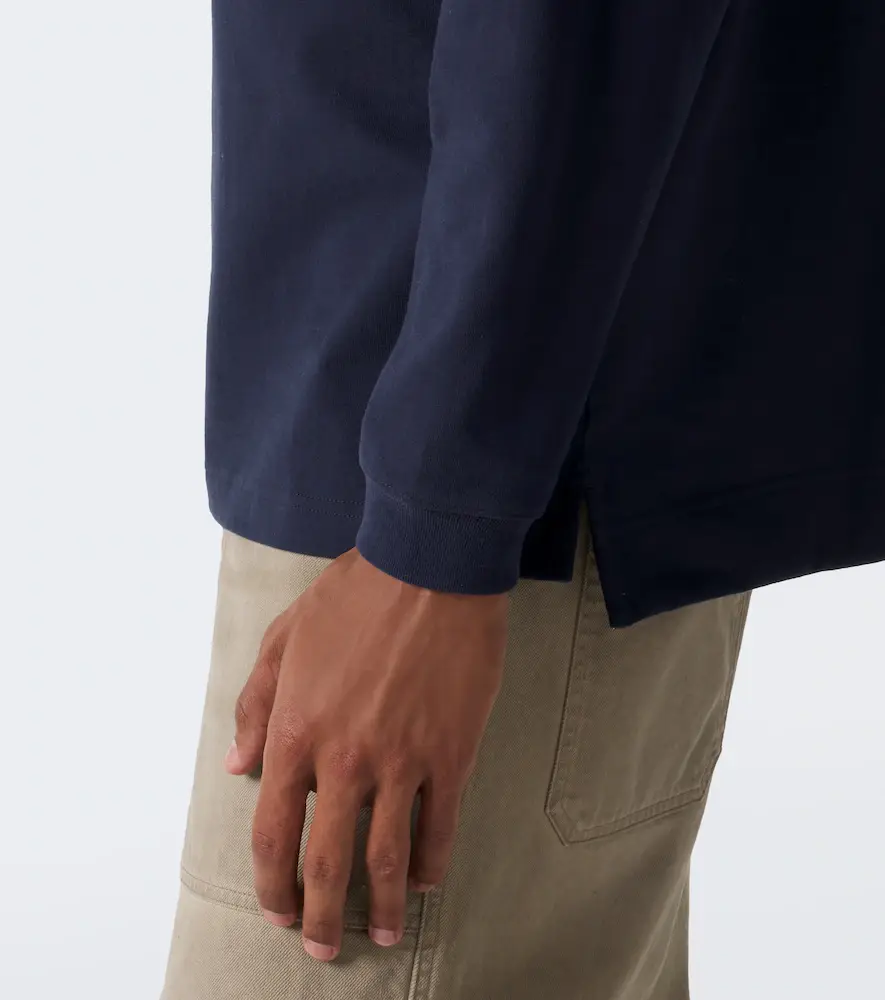 Acne Studios Cotton jersey polo sweater | Thumbnail 2