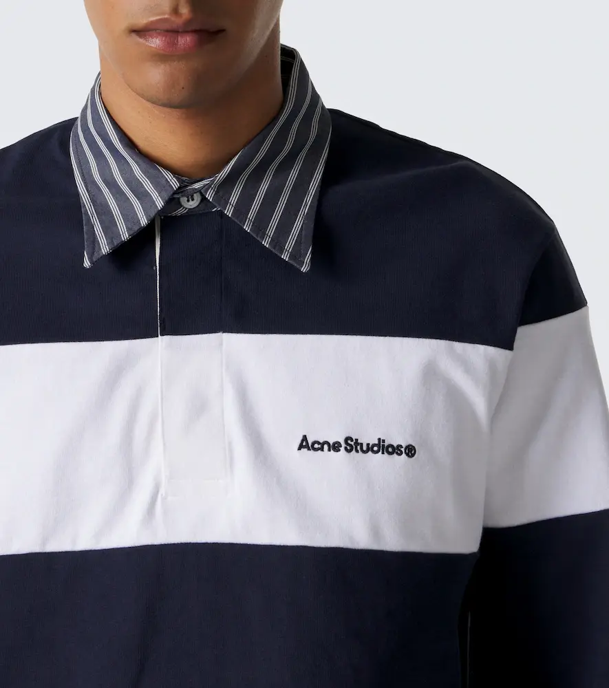 Acne Studios Cotton jersey polo sweater | Thumbnail 3