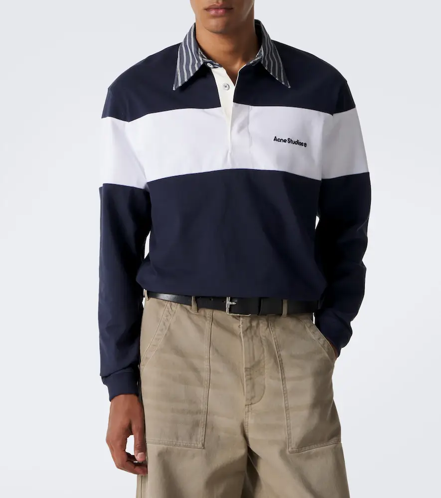 Acne Studios Cotton jersey polo sweater | Thumbnail 7