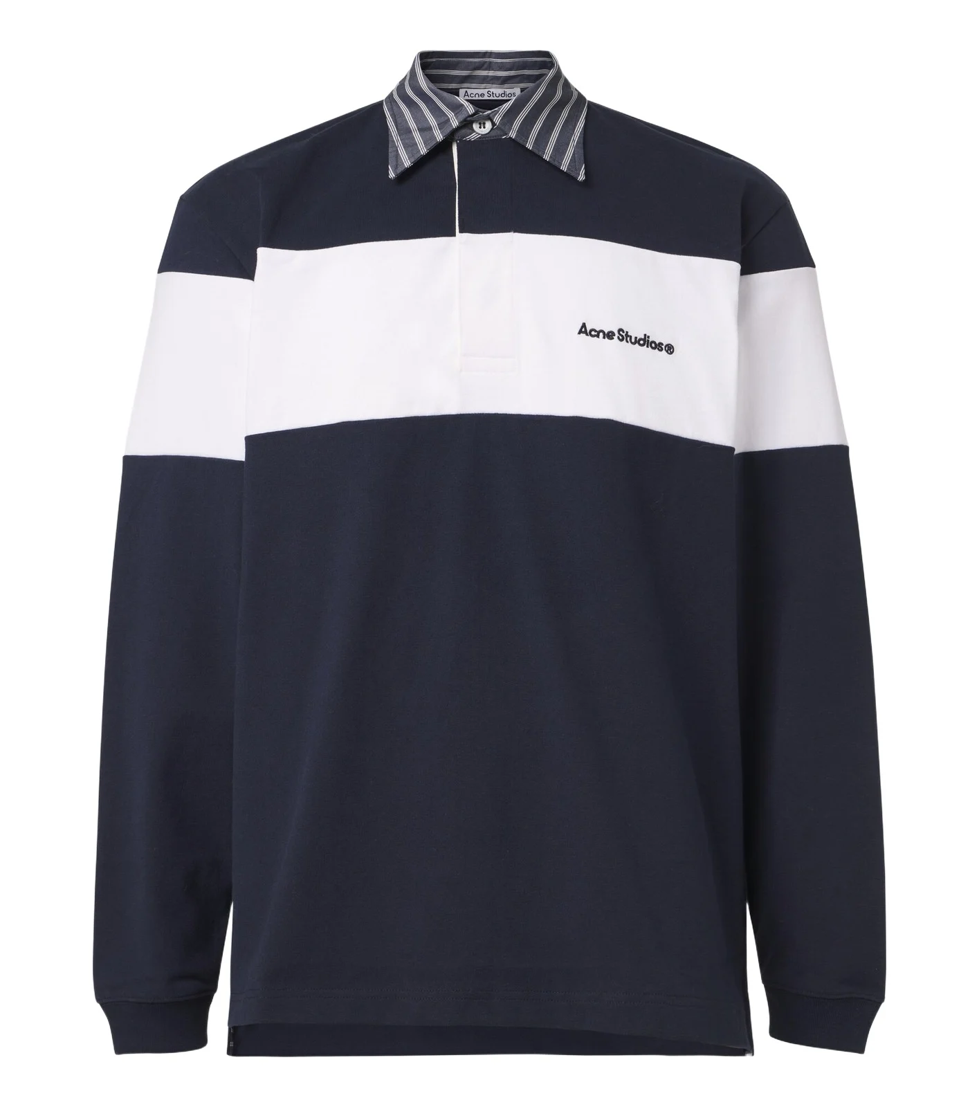 Cotton jersey polo sweater