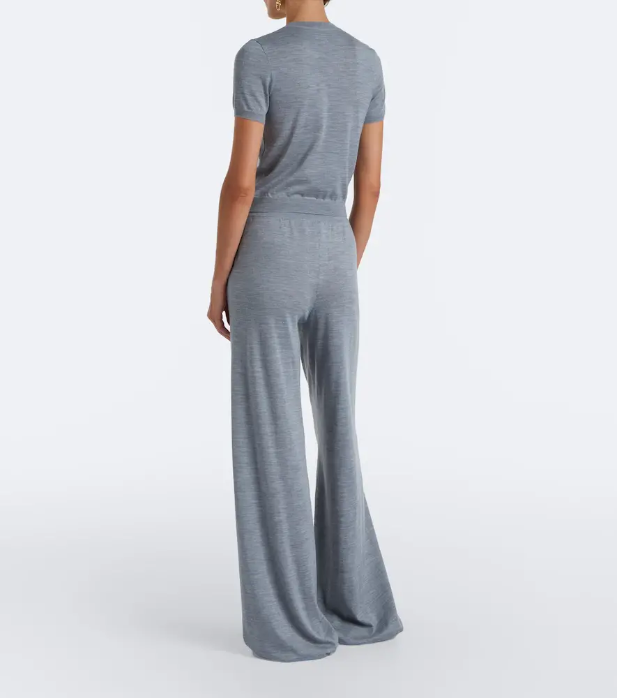 Gucci Wool and silk wide-leg pants | Thumbnail 5 Gucci Wool and silk wide-leg pants | Thumbnail 5