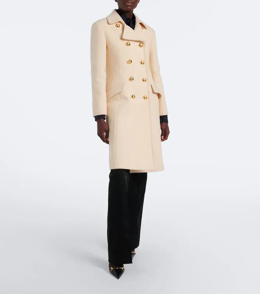 Gucci Double-breasted wool-blend coat | Thumbnail 4 Gucci Double-breasted wool-blend coat | Thumbnail 4