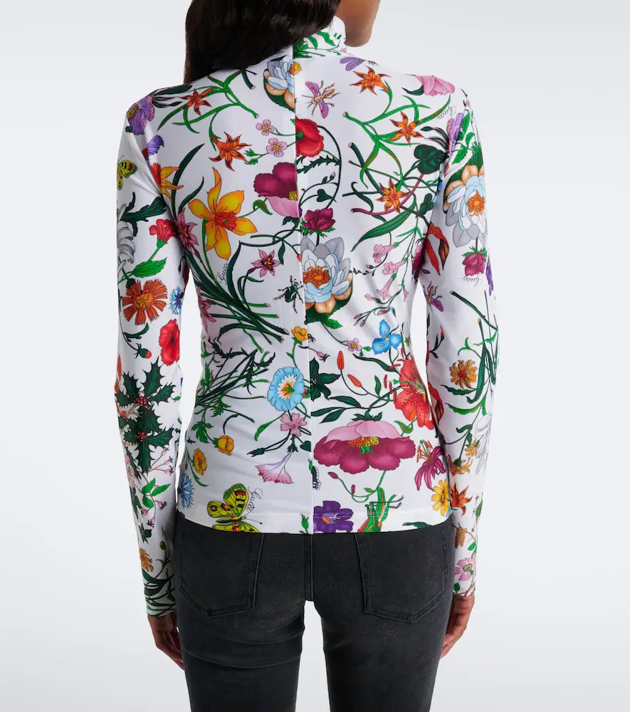 Gucci Flora printed jersey top | Thumbnail 6 Gucci Flora printed jersey top | Thumbnail 6