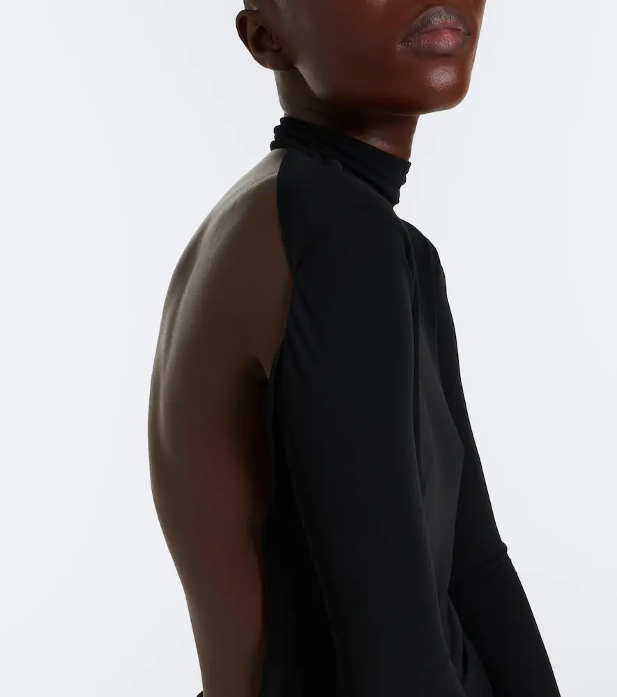 Gucci Open-back crêpe jersey maxi dress | Thumbnail 3