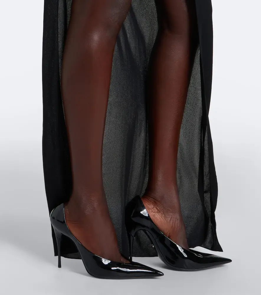 Gucci Open-back crêpe jersey maxi dress | Thumbnail 7