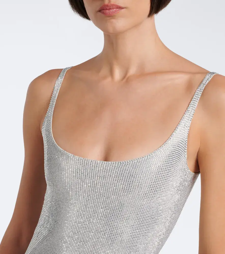 Gucci Crystal-embellished jersey minidress | Thumbnail 3