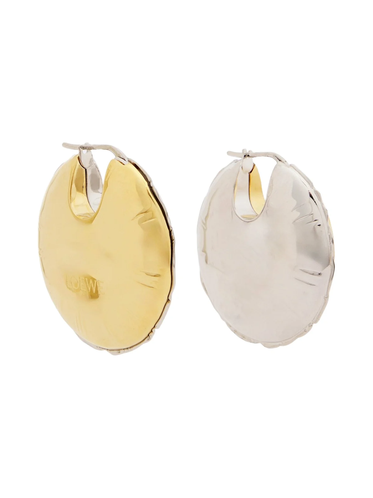 Blown hoop earrings