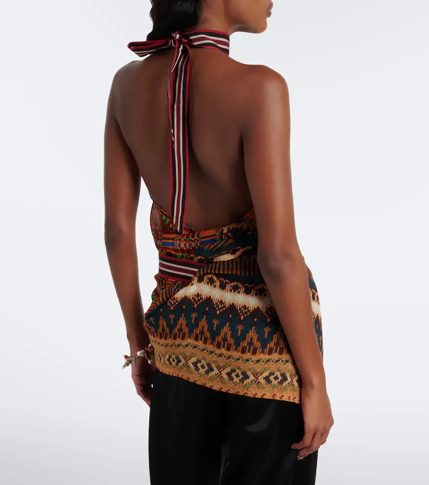 Dries Van Noten Printed halterneck top | Thumbnail 3 Dries Van Noten Printed halterneck top | Thumbnail 3