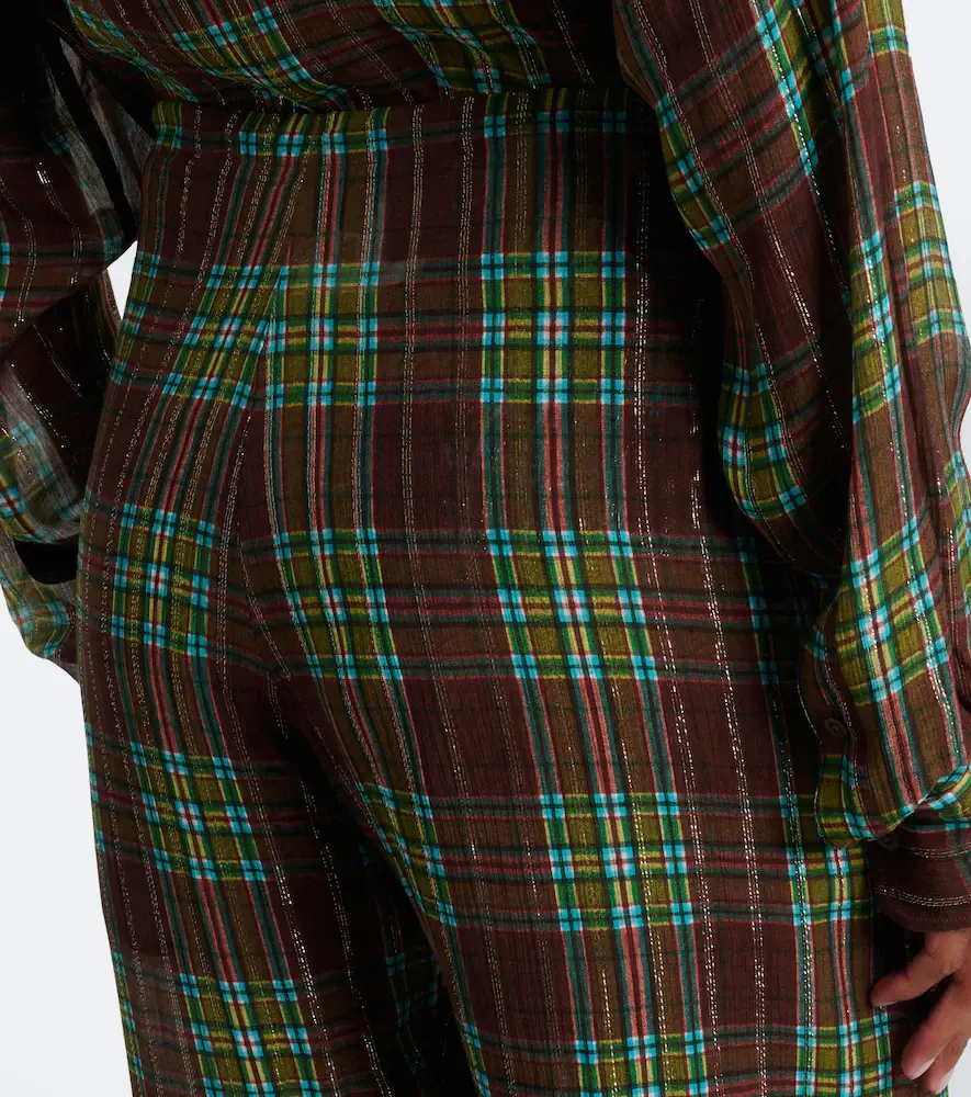 Dries Van Noten Plaid wide-leg pants | Thumbnail 5 Dries Van Noten Plaid wide-leg pants | Thumbnail 5