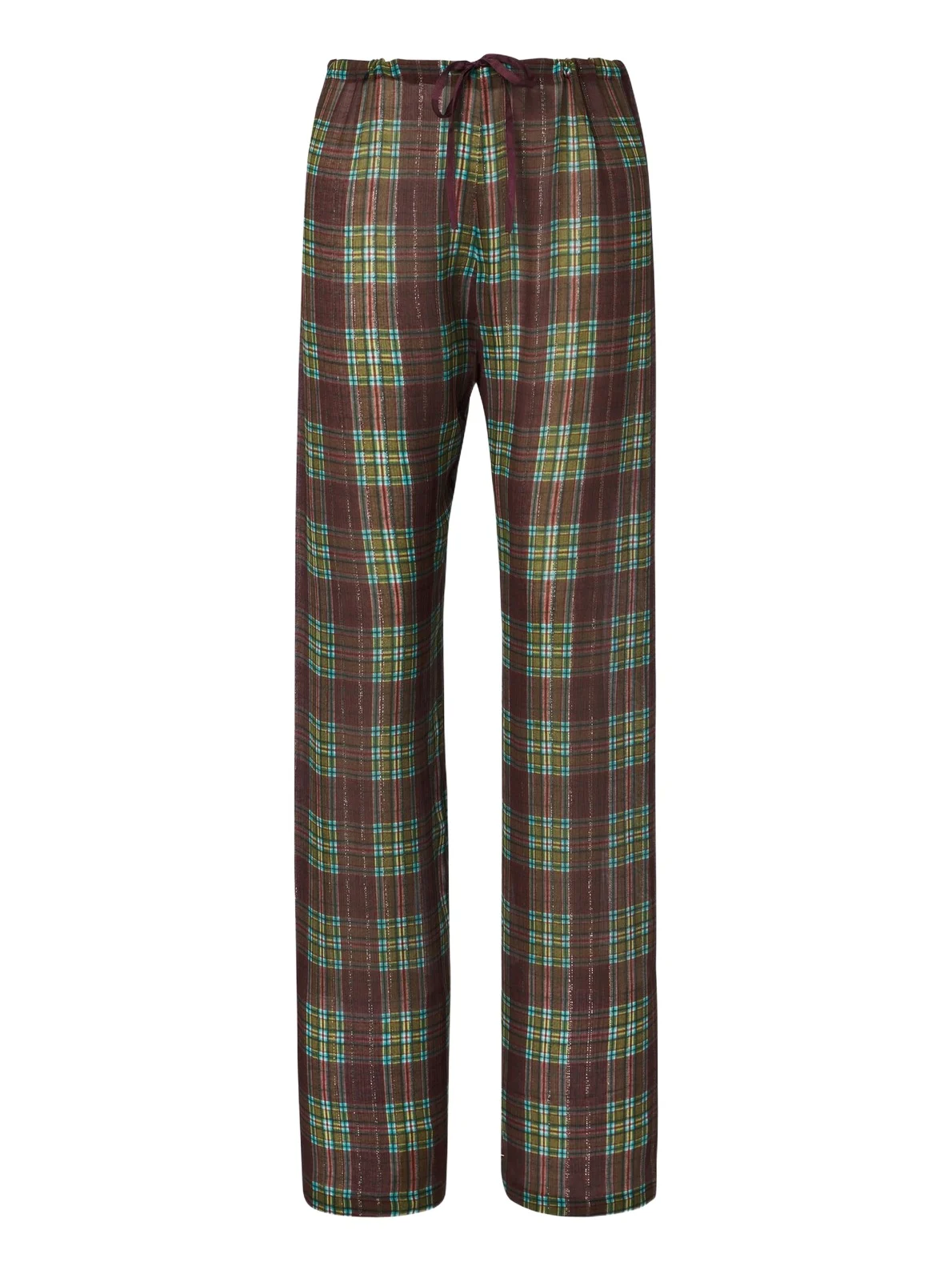 Dries Van Noten Plaid wide-leg pants