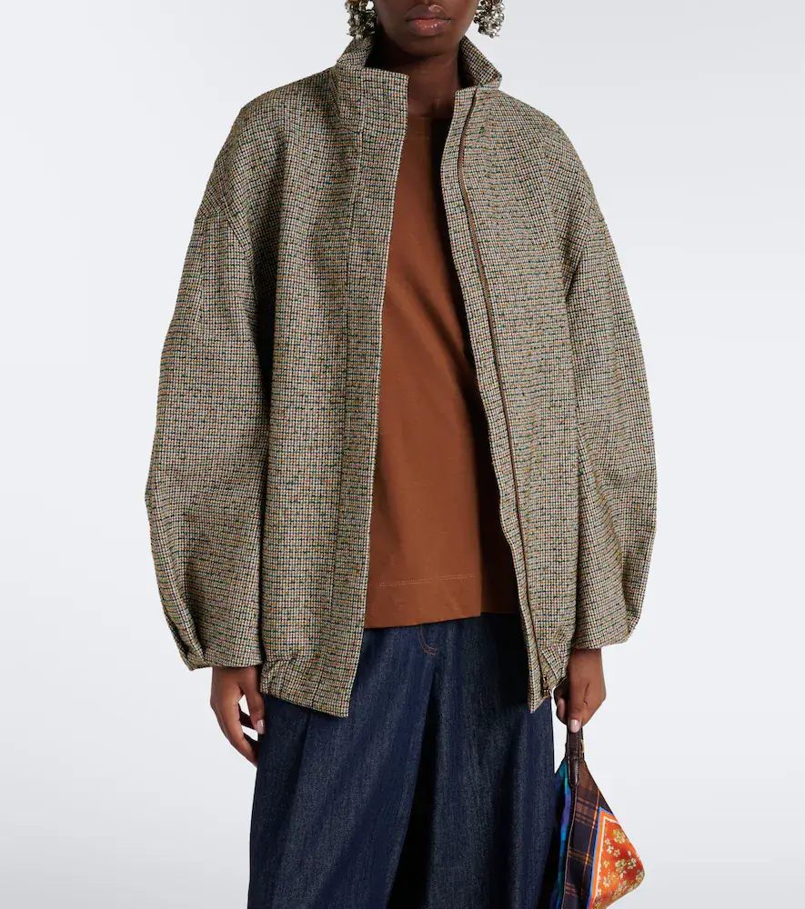 Dries Van Noten Checked bomber jacket | Thumbnail 3 Dries Van Noten Checked bomber jacket | Thumbnail 3