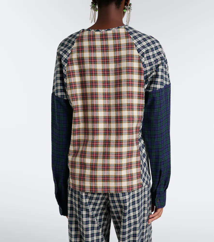 Dries Van Noten Checked cotton flannel top | Thumbnail 5 Dries Van Noten Checked cotton flannel top | Thumbnail 5