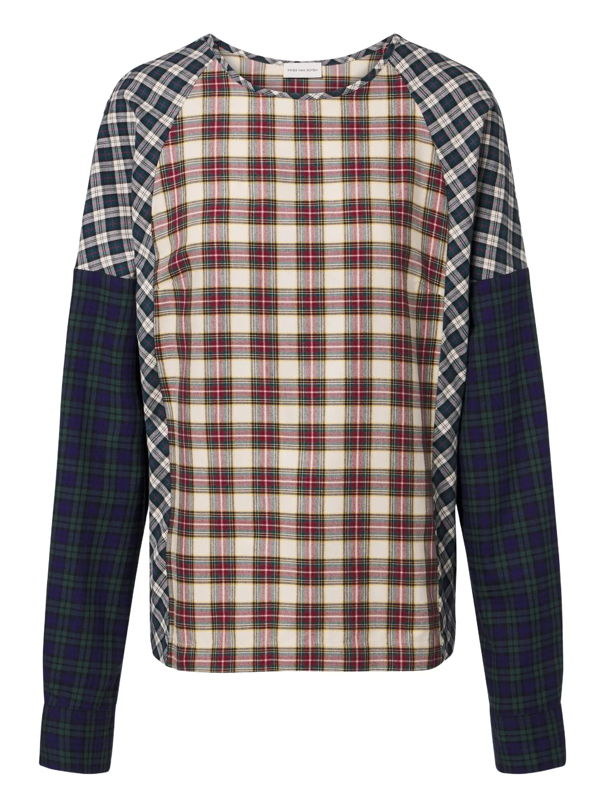 Dries Van Noten Checked cotton flannel top