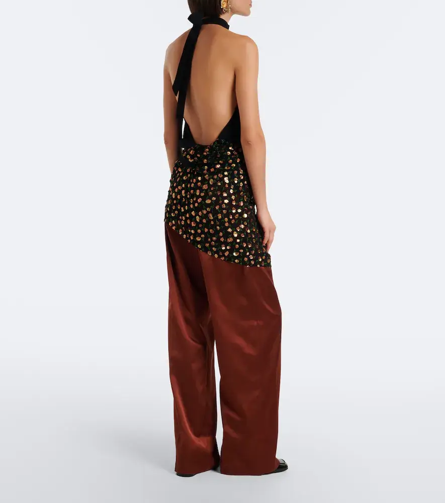 Dries Van Noten Satin wide-leg pants | Thumbnail 5 Dries Van Noten Satin wide-leg pants | Thumbnail 5