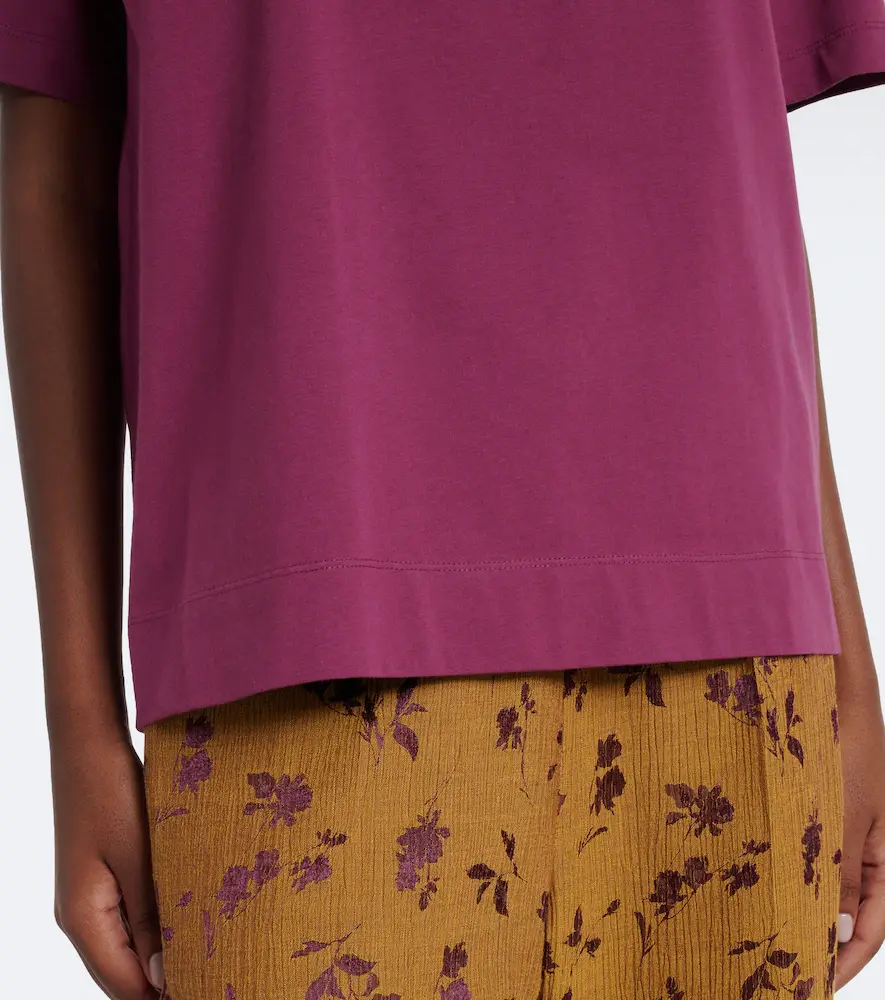 Dries Van Noten Cotton jersey T-shirt | Thumbnail 2 Dries Van Noten Cotton jersey T-shirt | Thumbnail 2