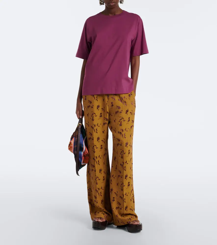Dries Van Noten Cotton jersey T-shirt | Thumbnail 3 Dries Van Noten Cotton jersey T-shirt | Thumbnail 3