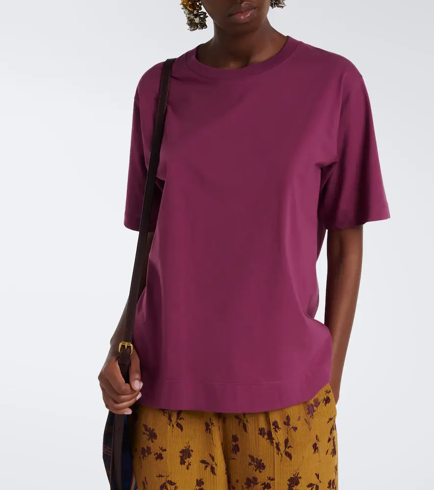 Dries Van Noten Cotton jersey T-shirt | Thumbnail 5 Dries Van Noten Cotton jersey T-shirt | Thumbnail 5