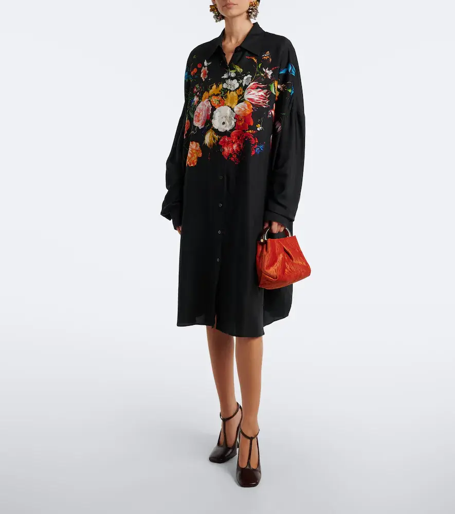 Dries Van Noten Floral shirt dress | Thumbnail 3 Dries Van Noten Floral shirt dress | Thumbnail 3