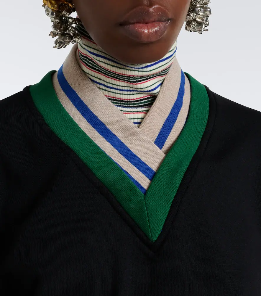 Dries Van Noten Cotton jersey sweatshirt | Thumbnail 3 Dries Van Noten Cotton jersey sweatshirt | Thumbnail 3