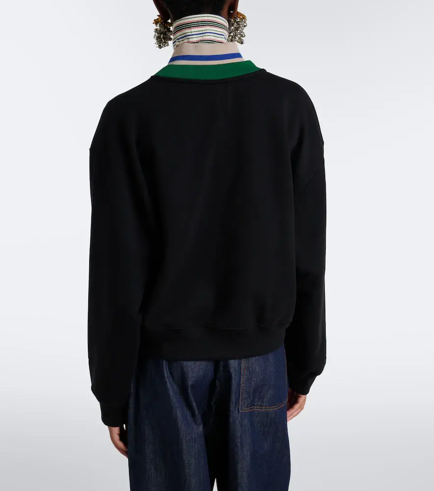 Dries Van Noten Cotton jersey sweatshirt | Thumbnail 6 Dries Van Noten Cotton jersey sweatshirt | Thumbnail 6