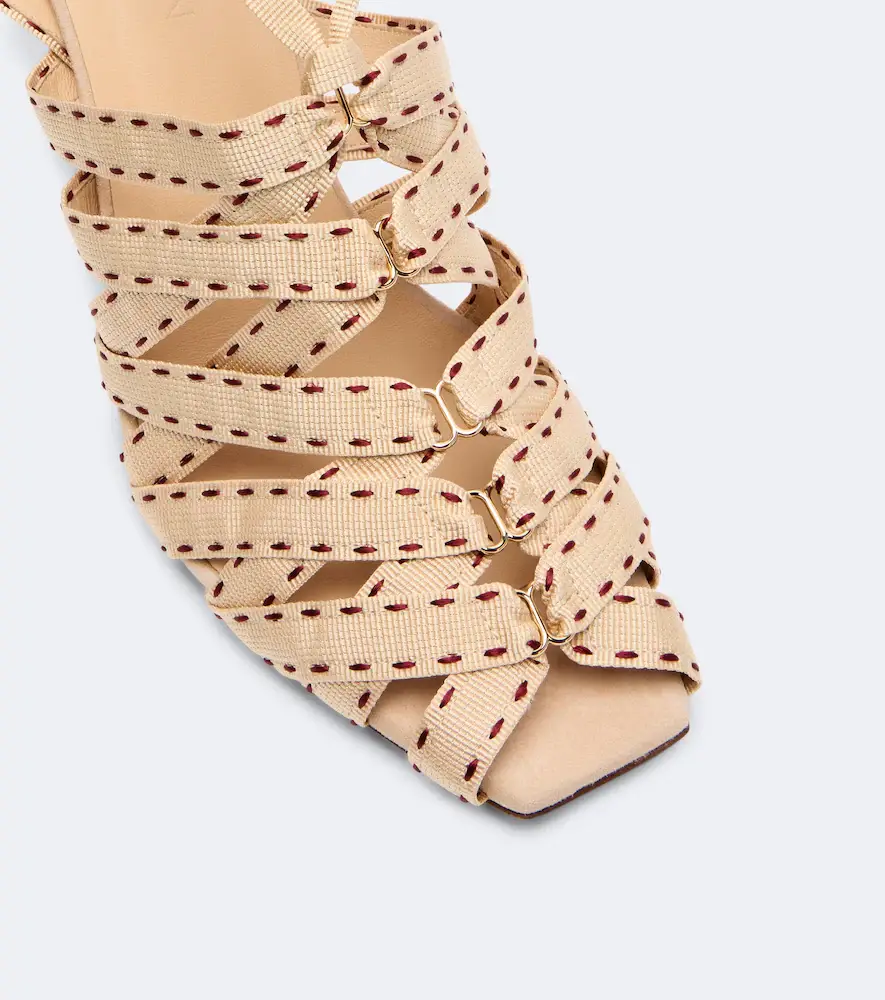 Zimmermann Corsage canvas sandals | Thumbnail 2
