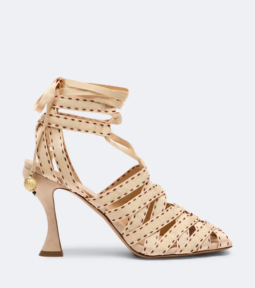 Zimmermann Corsage canvas sandals | Thumbnail 4