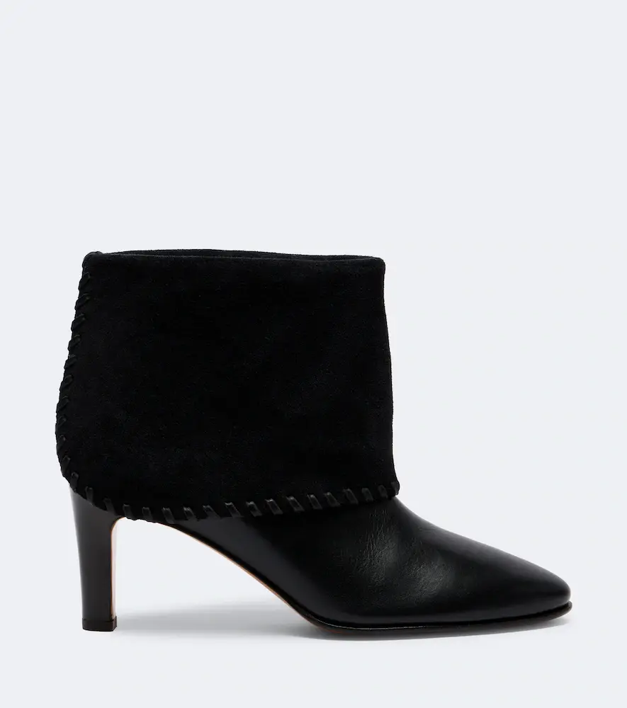 Zimmermann Alchemy suede-trimmed leather ankle boots | Thumbnail 2