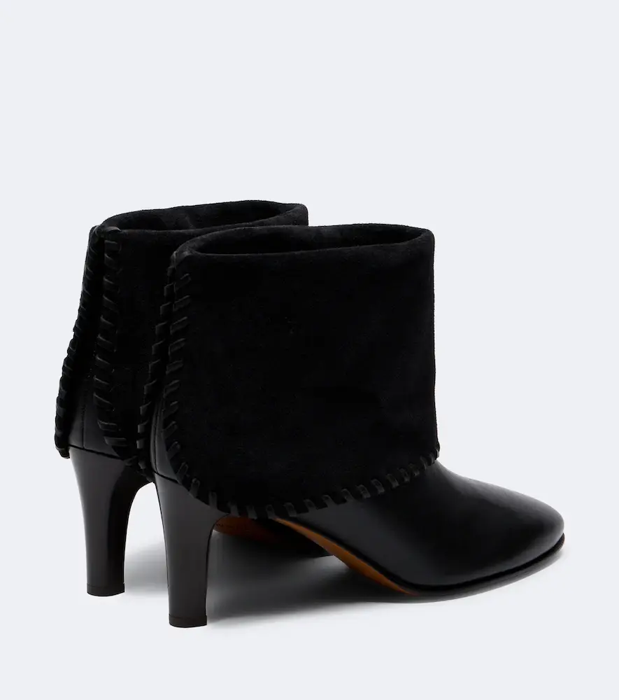 Zimmermann Alchemy suede-trimmed leather ankle boots | Thumbnail 4