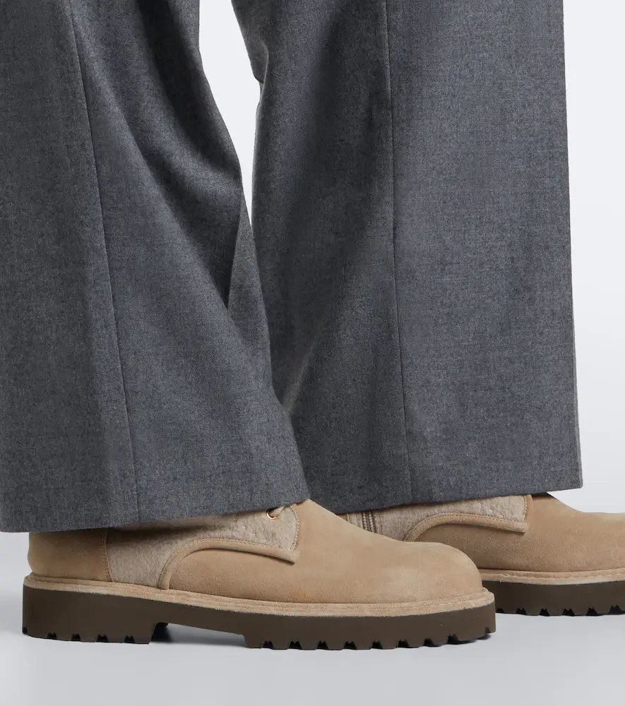 Max Mara Suede lace-up boots | Thumbnail 3 Max Mara Suede lace-up boots | Thumbnail 3