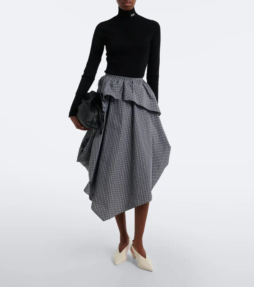 Loewe Double L ribbed-knit turtleneck top | Thumbnail 5
