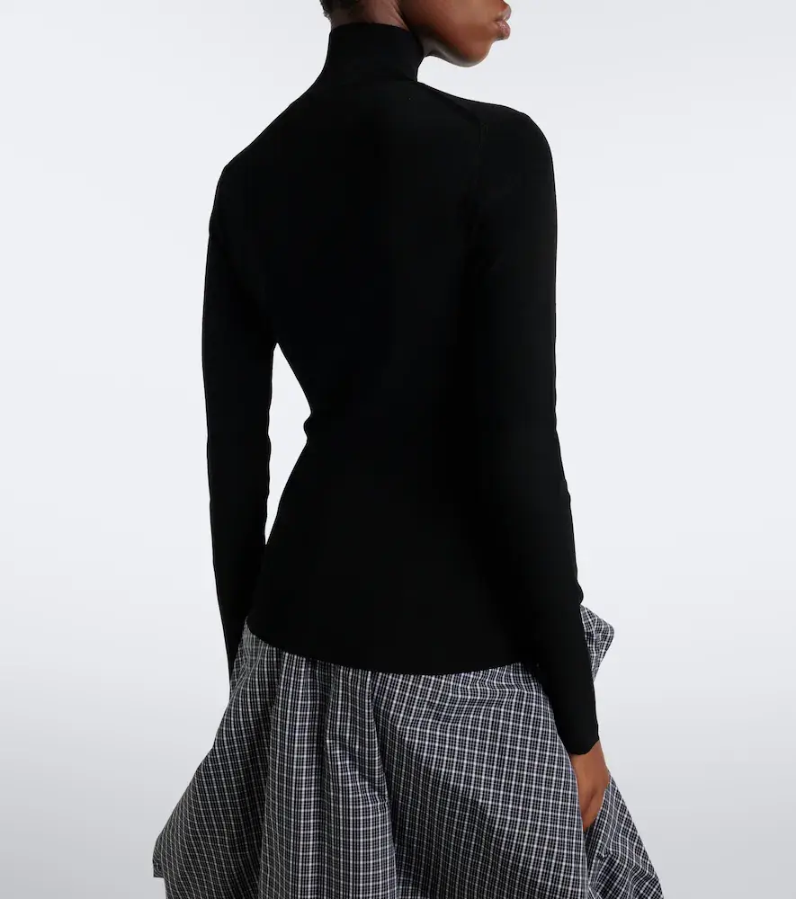 Loewe Double L ribbed-knit turtleneck top | Thumbnail 7