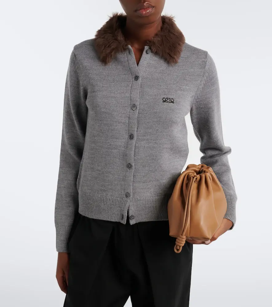 Loewe Double L ribbed-knit wool cardigan | Thumbnail 5 Loewe Double L ribbed-knit wool cardigan | Thumbnail 5