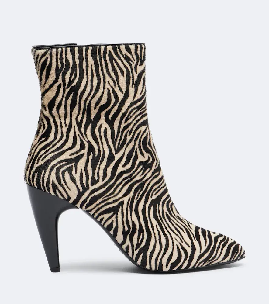 Isabel Marant Jany printed calf hair ankle boots | Thumbnail 3