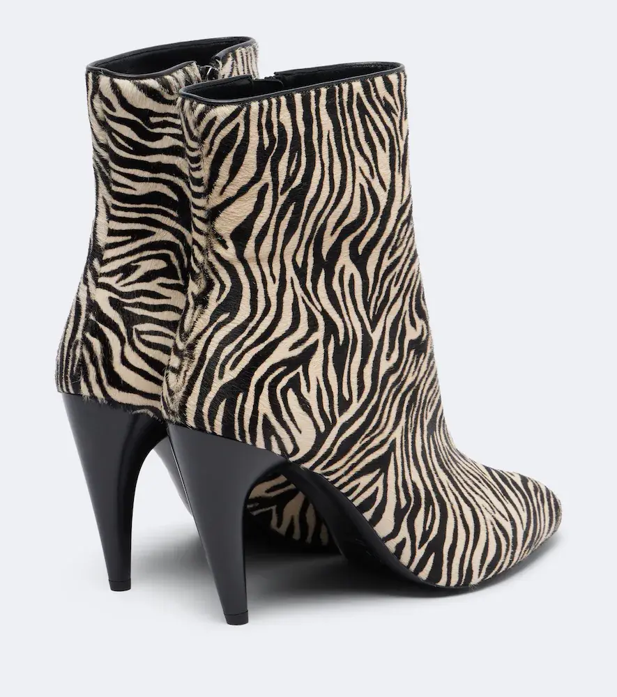 Isabel Marant Jany printed calf hair ankle boots | Thumbnail 4