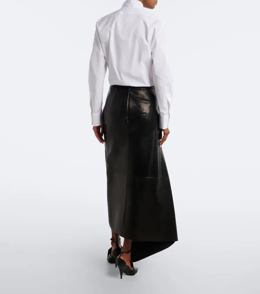 Givenchy Asymmetric leather maxi skirt | Thumbnail 2