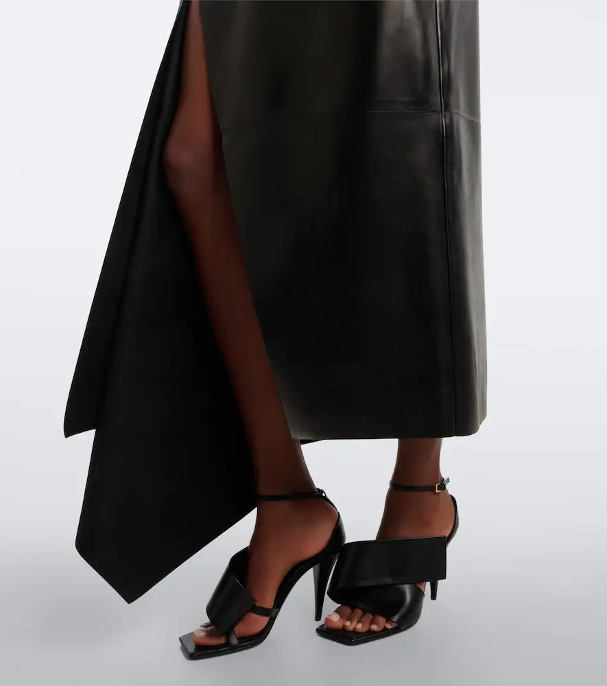 Givenchy Asymmetric leather maxi skirt | Thumbnail 6