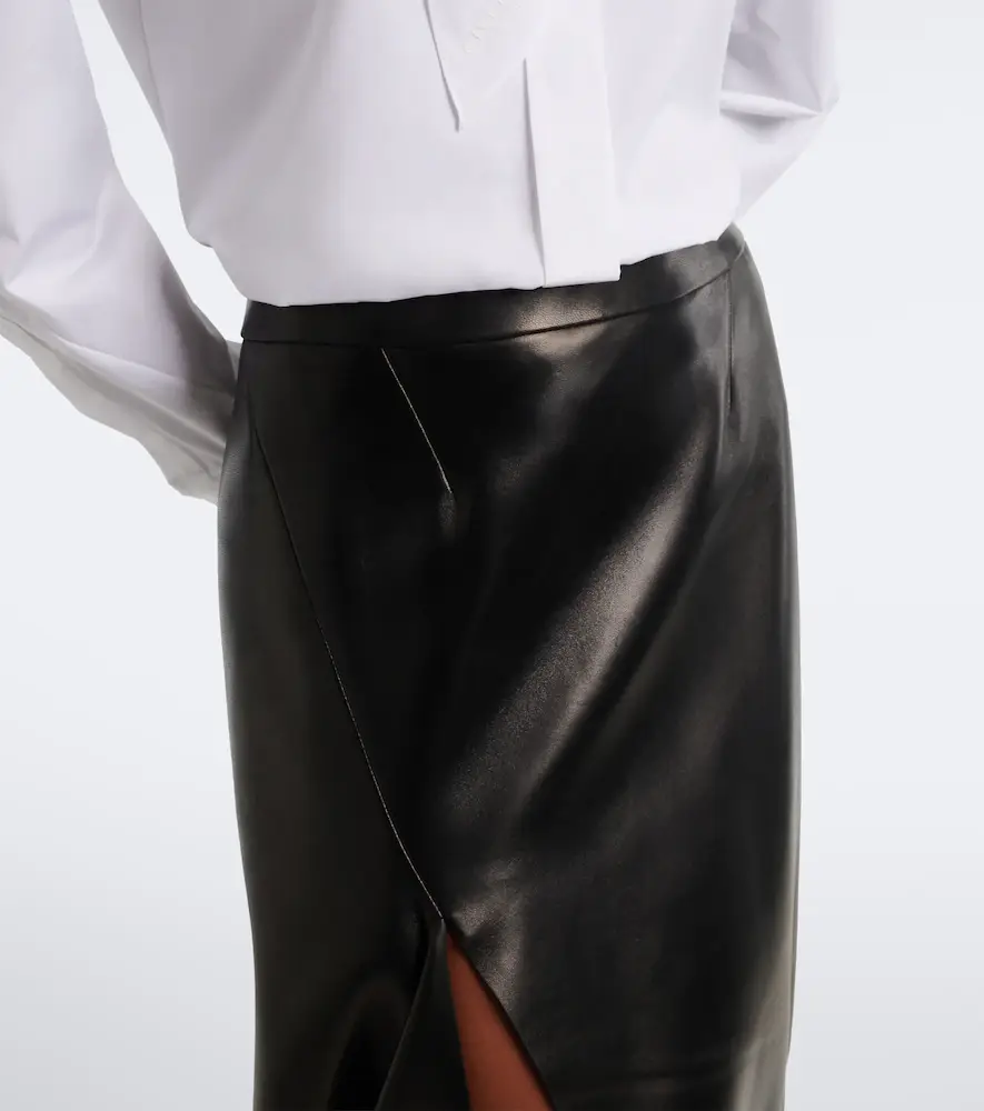Givenchy Asymmetric leather maxi skirt | Thumbnail 7