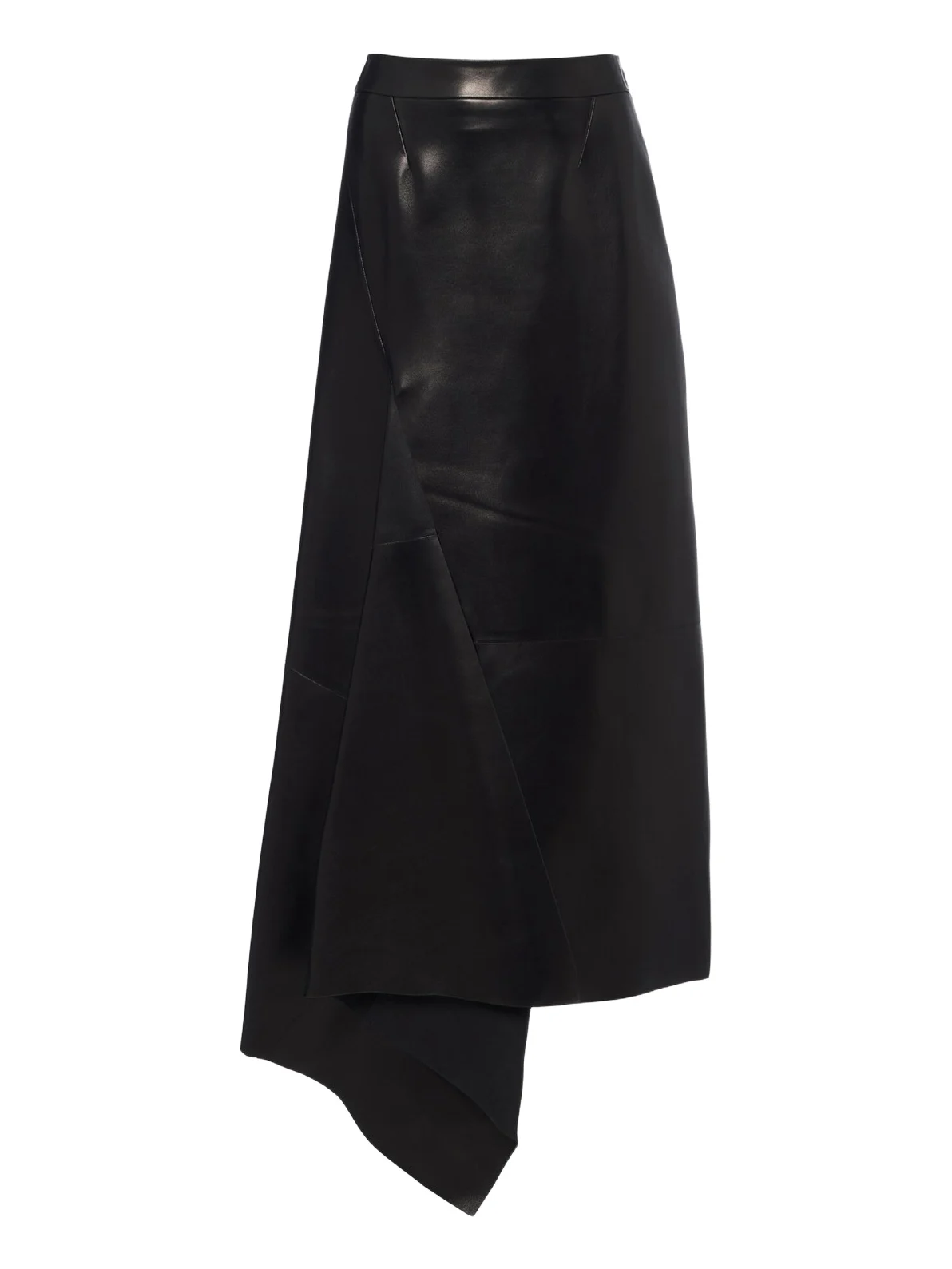 Givenchy Asymmetric leather maxi skirt