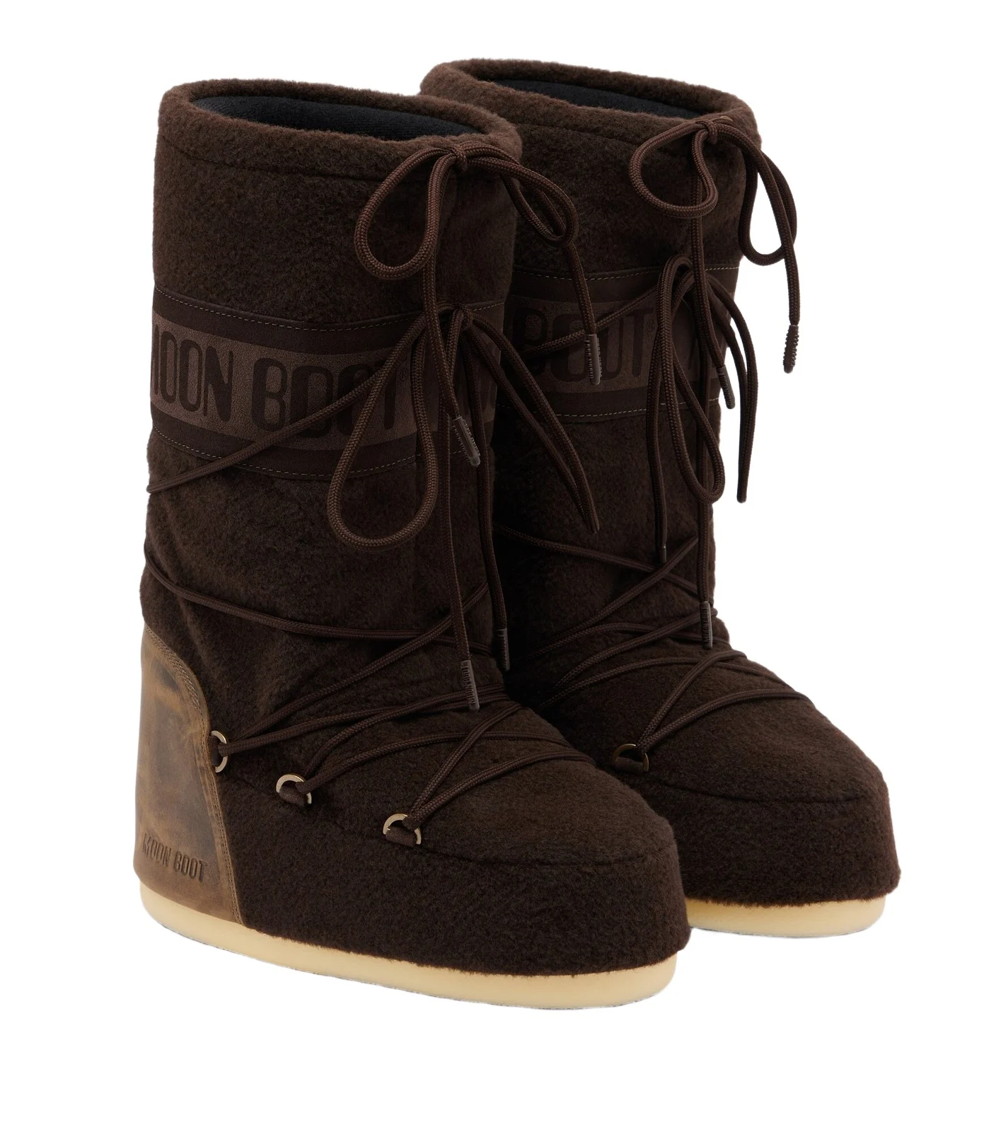 Moon Boot Icon leather-trimmed snow boots