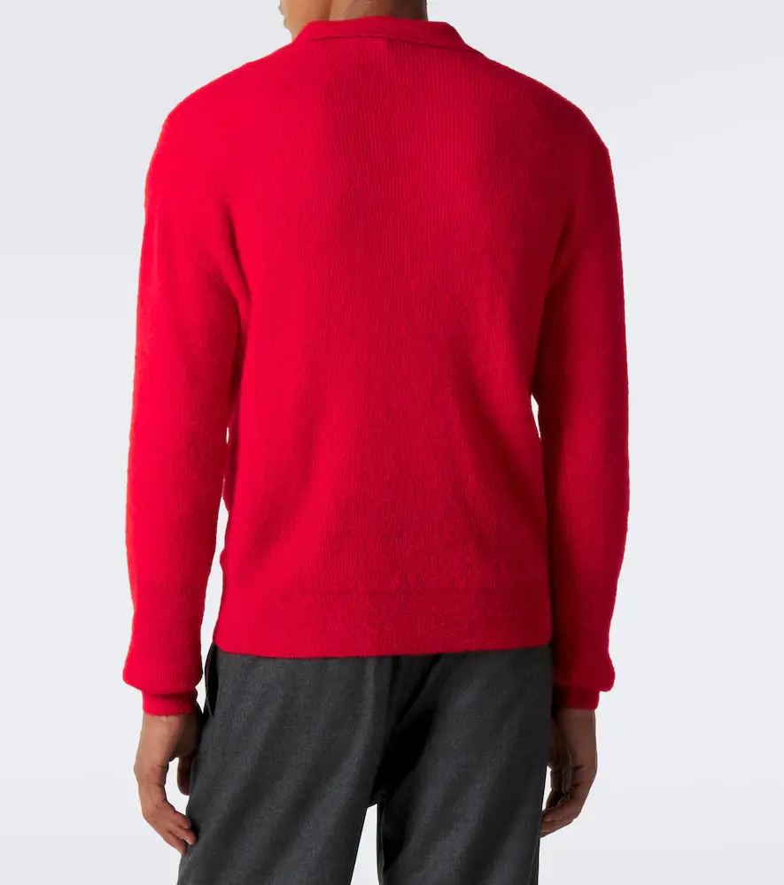 Auralee Alpaca-blend polo sweater | Thumbnail 6 Auralee Alpaca-blend polo sweater | Thumbnail 6