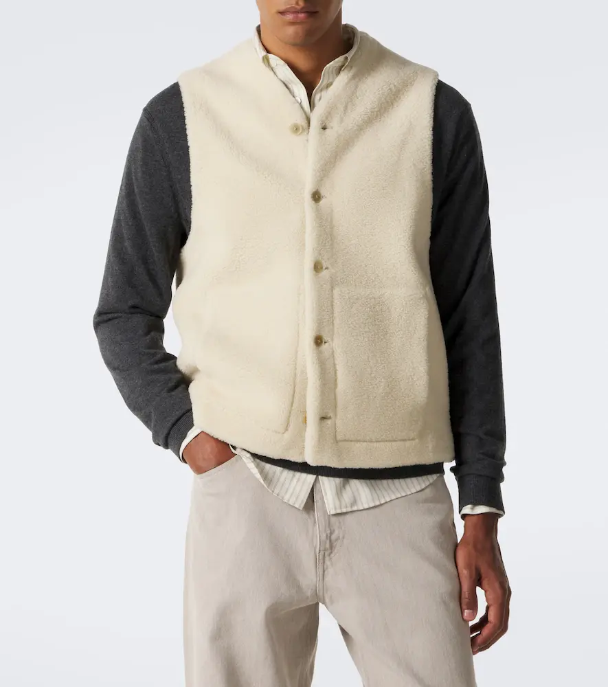 Auralee Reversible shearling vest | Thumbnail 2 Auralee Reversible shearling vest | Thumbnail 2