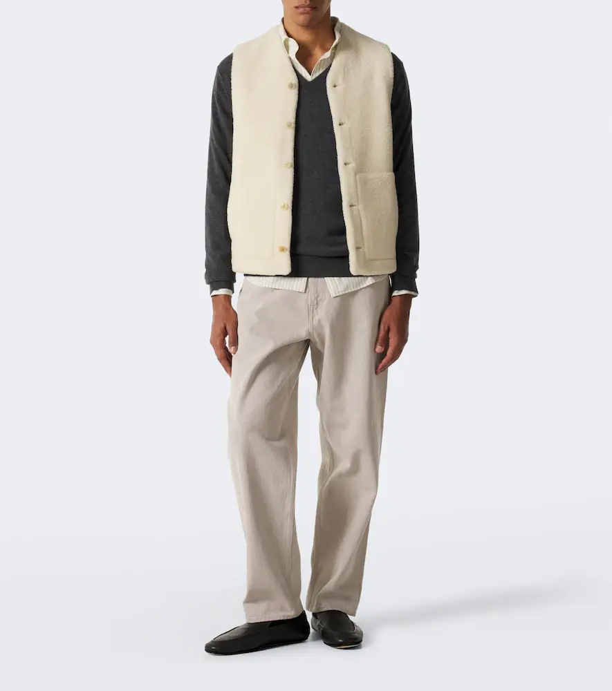 Auralee Reversible shearling vest | Thumbnail 3 Auralee Reversible shearling vest | Thumbnail 3