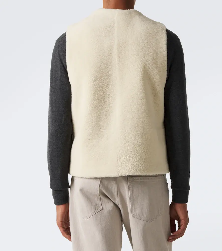 Auralee Reversible shearling vest | Thumbnail 6 Auralee Reversible shearling vest | Thumbnail 6