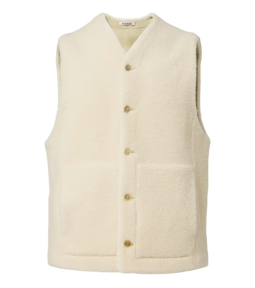 Auralee Reversible shearling vest | Image 1 Auralee Reversible shearling vest | Image 1