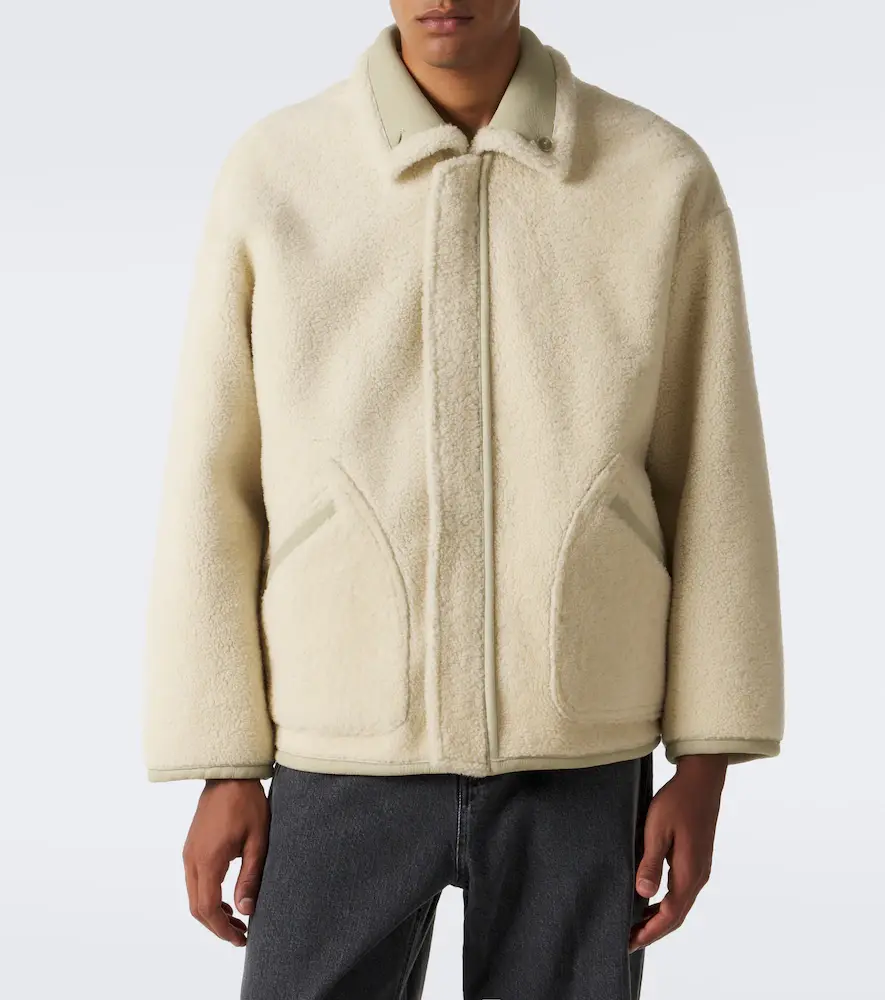 Auralee Reversible shearling and leather jacket | Thumbnail 2