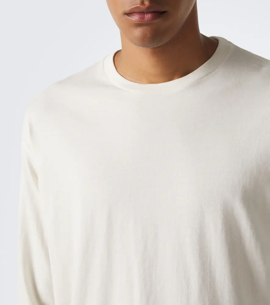 Auralee Cotton and cashmere jersey T-shirt | Thumbnail 2 Auralee Cotton and cashmere jersey T-shirt | Thumbnail 2