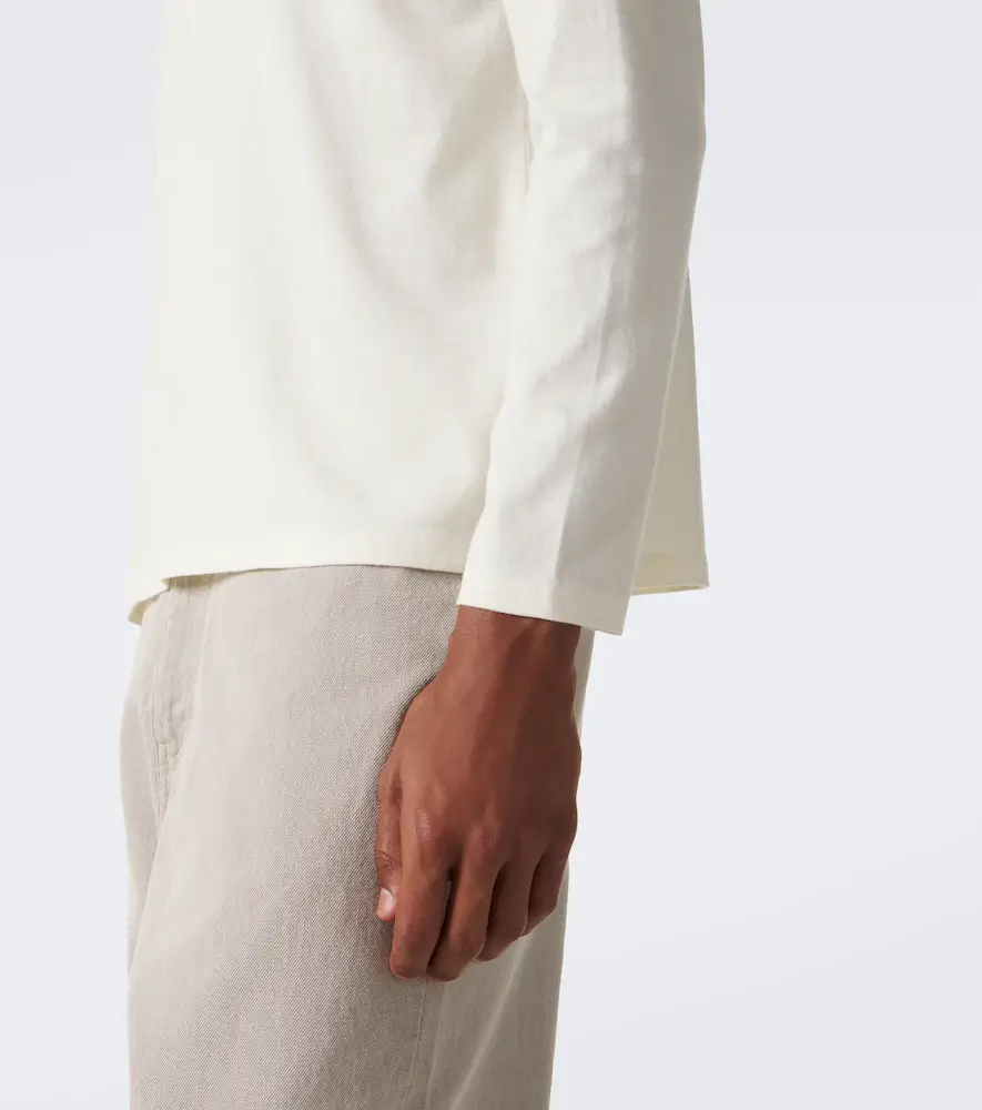 Auralee Cotton and cashmere jersey T-shirt | Thumbnail 4 Auralee Cotton and cashmere jersey T-shirt | Thumbnail 4