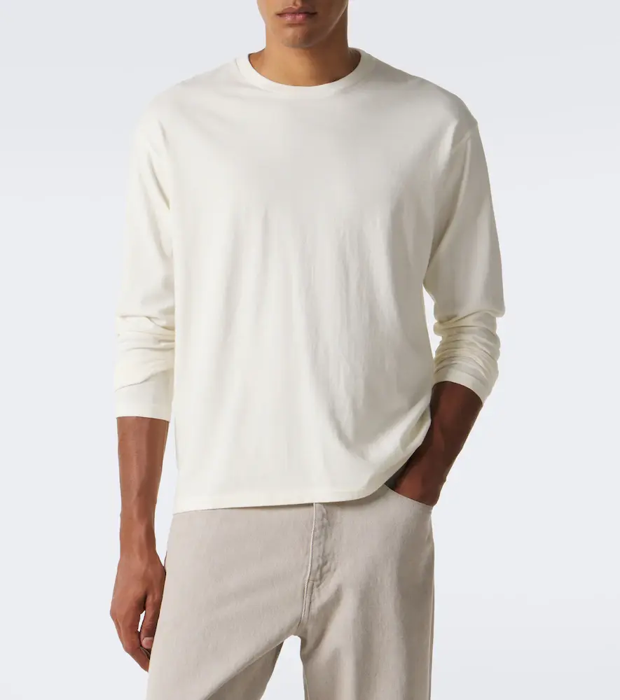 Auralee Cotton and cashmere jersey T-shirt | Thumbnail 6 Auralee Cotton and cashmere jersey T-shirt | Thumbnail 6